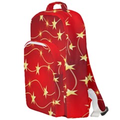 Background Christmas Decoration Holiday Xmas Shiny Double Compartment Backpack by artworkshop