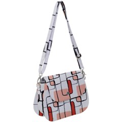 Abstract Seamless Pattern Art Saddle Handbag by Sapixe