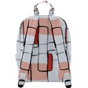 Abstract Seamless Pattern Art Zip Up Backpack View3