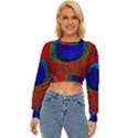 Peacock Plumage Fearher Bird Pattern Lightweight Long Sleeve Sweatshirt View1