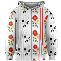 Vectors Bulgarian Folk Art Folk Art Kids  Zipper Hoodie Without Drawstring by Sapixe