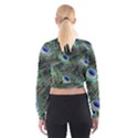 Plumage Peacock Feather Colorful Cropped Sweatshirt View2