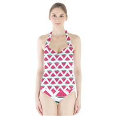 Illustration Watermelon Fruit-food Melon Halter Swimsuit by Sapixe