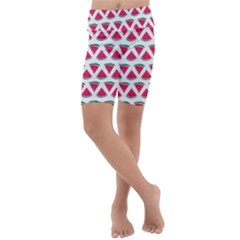 Illustration Watermelon Fruit-food Melon Kids  Lightweight Velour Cropped Yoga Leggings by Sapixe