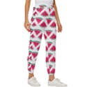 Illustration Watermelon Fruit-food Melon Cropped Drawstring Pants View3