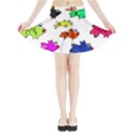 Fish Fishes Marine Life Swimming Water Mini Flare Skirt View3