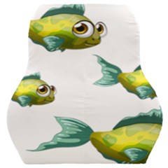 Fish Vector Green Car Seat Back Cushion  by Sapixe