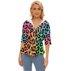 Paper-ranbow-tiger Lightweight Drawstring Hooded Top by nateshop