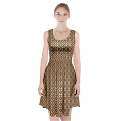 Background-chevron Chocolate Racerback Midi Dress by nateshop