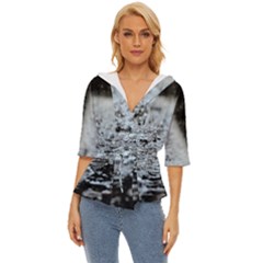  Rain Drops Water Liquid  Lightweight Drawstring Hooded Top by artworkshop