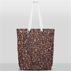 Coffee Beans Food Texture Full Print Rope Handle Tote (small) by artworkshop