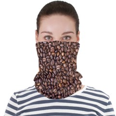 Coffee Beans Food Texture Face Seamless Bandana (adult) by artworkshop