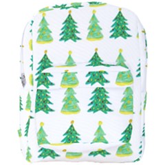 Christmas Trees Watercolor Decoration Full Print Backpack by artworkshop