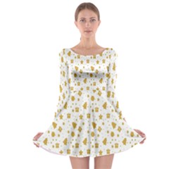 Christmas Ornaments Long Sleeve Skater Dress by artworkshop