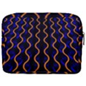 Pattern abstract wwallpaper waves Make Up Pouch (Large) View2
