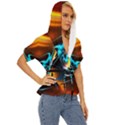 Duck-crazy-duck-abstract Lightweight Drawstring Hooded Top View3