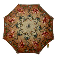 Flower Cubism Mosaic Vintage Hook Handle Umbrellas (large) by Jancukart