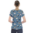 Sushi Pattern Short Sleeve Front Detail Top View2