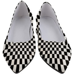 Illusion Checkerboard Black And White Pattern Women s Block Heels  by Zezheshop
