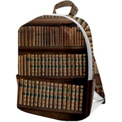 Books Bookcase Old Books Historical Zip Up Backpack by Amaryn4rt
