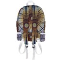 Barcelona Stained Glass Window Zip Bottom Backpack View3