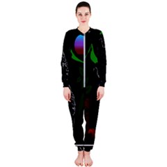 Nature Night Foliage Mountains Onepiece Jumpsuit (ladies) by Amaryn4rt