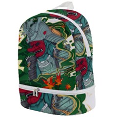 Armor Japan Maple Leaves Samurai Zip Bottom Backpack by Amaryn4rt