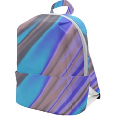 Wave Abstract Texture Design Zip Up Backpack by Amaryn4rt
