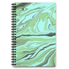 Waves Marbled Abstract Background 5 5  X 8 5  Notebook by Amaryn4rt