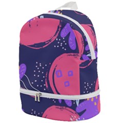 Abstract Background Shapes Banner Zip Bottom Backpack by Amaryn4rt