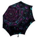 Space Futuristic Shiny Abstraction Hook Handle Umbrellas (Small) View2