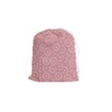 Flora Flowers Pattern Design Pink Spring Nature Drawstring Pouch (Small) View1
