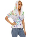 Brain Icon Star Biology Abstract Lightweight Drawstring Hooded Top View3