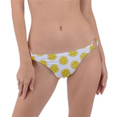 Fruit Food Juicy Organic Yellow Ring Detail Bikini Bottom by Wegoenart