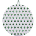 Aliens Ufo Fantasy Pattern Round Trivet View2