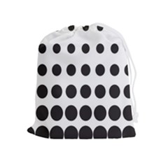 Halftone Pattern Dot Modern Retro Texture Circle Drawstring Pouch (xl) by artworkshop