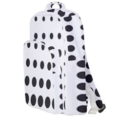 Halftone Pattern Dot Modern Retro Texture Circle Double Compartment Backpack by artworkshop