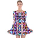 Abstract Background Blur Long Sleeve Skater Dress View1