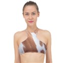 Horse Coat Animal Equine High Neck Bikini Top View1