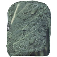 Leaves Water Drops Green  Full Print Backpack by artworkshop