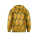 Orange Slices Cross Sections Pattern Kids  Pullover Hoodie View2