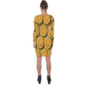 Orange Slices Cross Sections Pattern Asymmetric Cut-Out Shift Dress View2