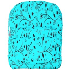Flower Texture Textile Full Print Backpack by artworkshop
