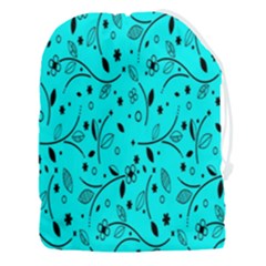 Flower Texture Textile Drawstring Pouch (3xl) by artworkshop