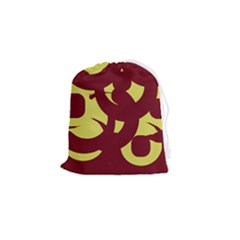 Illustration Art Pattern Design Painting- Drawstring Pouch (small) by Wegoenart