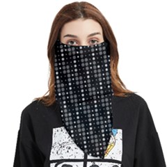 Illustration  Dots Dot Geometric Pattern Digital Art Face Covering Bandana (triangle) by Wegoenart