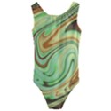 Art Background Abstract Pattern Texture Kids  Cut-Out Back One Piece Swimsuit View1