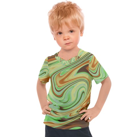Art Background Abstract Pattern Texture Kids  Sports Tee by Wegoenart