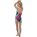 Illustration Background Abstract Pattern Texture Go with the Flow One Piece Swimsuit View2