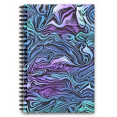Illustration Abstract Waves Background Texture 5 5  X 8 5  Notebook by Wegoenart